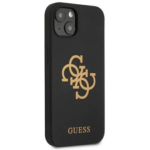 Etui Guess Silicone 4G Logo na iPhone 13 mini - czarne