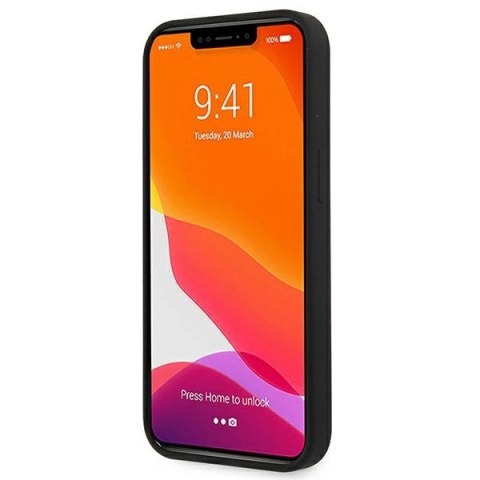 Etui Guess Silicone 4G Logo na iPhone 13 mini - czarne