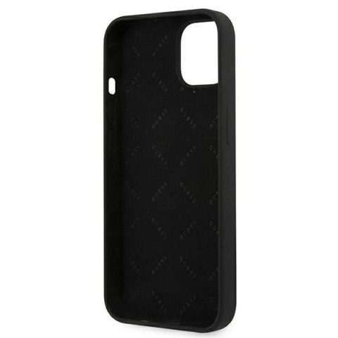Etui Guess Silicone 4G Logo na iPhone 13 mini - czarne