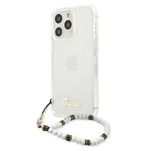 Etui Guess White Pearl na iPhone 13 Pro / iPhone 13 - przezroczyste
