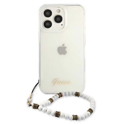 Etui Guess White Pearl na iPhone 13 Pro / iPhone 13 - przezroczyste
