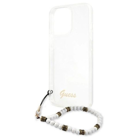 Etui Guess White Pearl na iPhone 13 Pro / iPhone 13 - przezroczyste