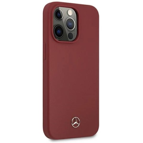 Etui Mercedes Silicone Line na iPhone 13 Pro Max - czerwone
