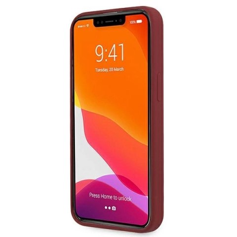 Etui Mercedes Silicone Line na iPhone 13 Pro Max - czerwone