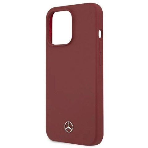 Etui Mercedes Silicone Line na iPhone 13 Pro Max - czerwone