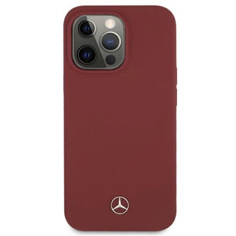 Etui Mercedes Silicone Line na iPhone 13 Pro / iPhone 13 - czerwone Etui Mercedes Silicone Line na iPhone 13 Pro / iPhone 13 - czerwone
