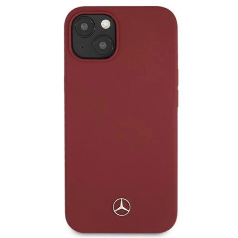 Etui Mercedes Silicone Line na iPhone 13 - czerwone Etui Mercedes Silicone Line na iPhone 13 - czerwone