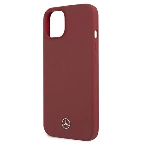 Etui Mercedes Silicone Line na iPhone 13 - czerwone Etui Mercedes Silicone Line na iPhone 13 - czerwone