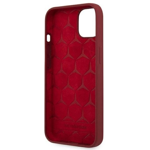 Etui Mercedes Silicone Line na iPhone 13 - czerwone Etui Mercedes Silicone Line na iPhone 13 - czerwone