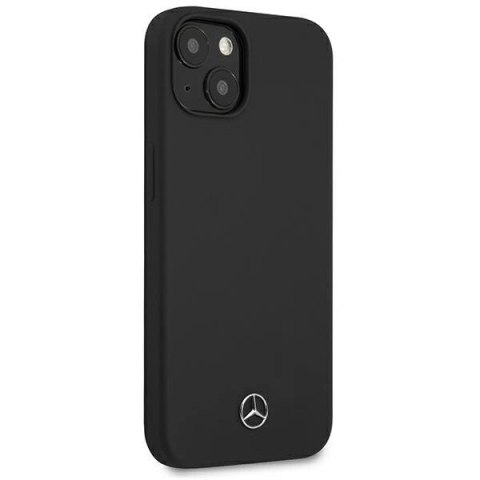 Etui Mercedes Silicone Line na iPhone 13 mini - czarne Etui Mercedes Silicone Line na iPhone 13 mini - czarne