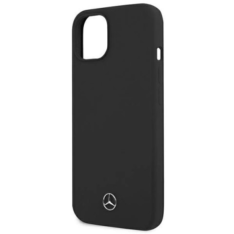 Etui Mercedes Silicone Line na iPhone 13 mini - czarne Etui Mercedes Silicone Line na iPhone 13 mini - czarne