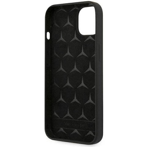 Etui Mercedes Silicone Line na iPhone 13 mini - czarne Etui Mercedes Silicone Line na iPhone 13 mini - czarne