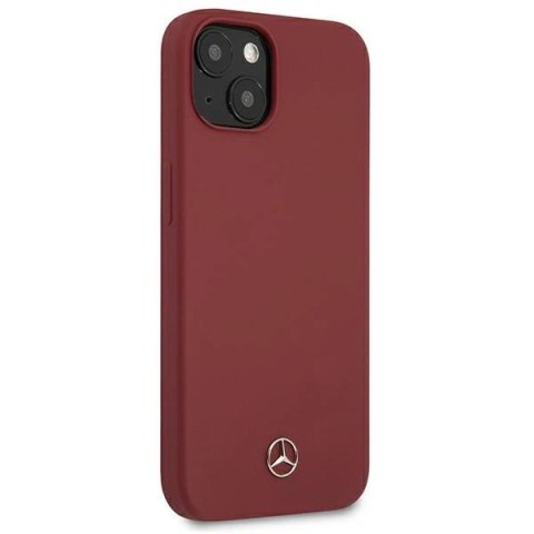 Etui Mercedes Silicone Line na iPhone 13 mini - czerwone Etui Mercedes Silicone Line na iPhone 13 mini - czerwone