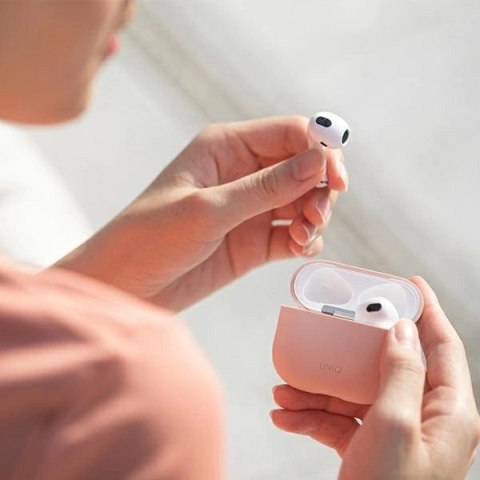 Etui UNIQ Lino na AirPods 3 - zielone Etui UNIQ Lino na AirPods 3 - zielone