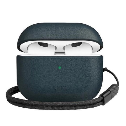 Etui UNIQ Terra Genuine Leather na AirPods 3 - niebieskie Etui UNIQ Terra Genuine Leather na AirPods 3 - niebieskie