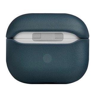 Etui UNIQ Terra Genuine Leather na AirPods 3 - niebieskie