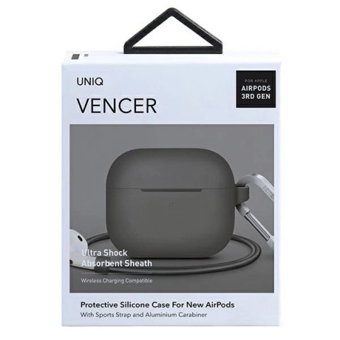 Etui UNIQ Vencer Silicone na AirPods 3 - beżowe Etui UNIQ Vencer Silicone na AirPods 3 - beżowe