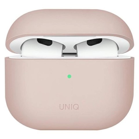 Etui Uniq Lino Silicone na AirPods 3 - różowe Etui Uniq Lino Silicone na AirPods 3 - różowe