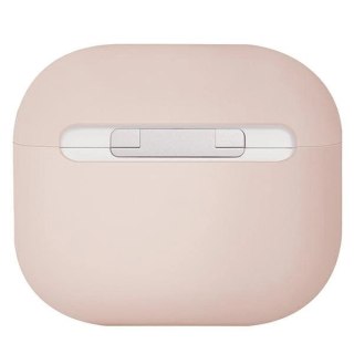 Etui Uniq Lino Silicone na AirPods 3 - różowe