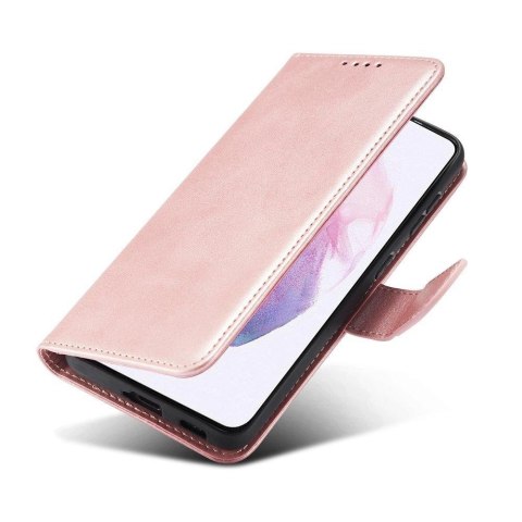 Magnet Case elegancki futerał etui pokrowiec z klapką i funkcją podstawki Samsung Galaxy S22+ (S22 Plus) różowy Magnet Case elegancki futerał etui pokrowiec z klapką i funkcją podstawki Samsung Galaxy S22+ (S22 Plus) różowy