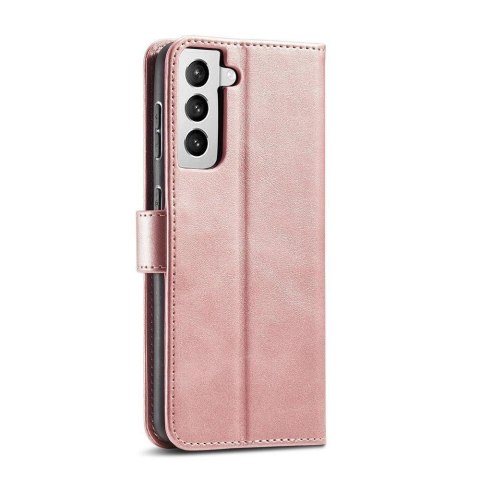 Magnet Case elegancki futerał etui pokrowiec z klapką i funkcją podstawki Samsung Galaxy S22+ (S22 Plus) różowy Magnet Case elegancki futerał etui pokrowiec z klapką i funkcją podstawki Samsung Galaxy S22+ (S22 Plus) różowy