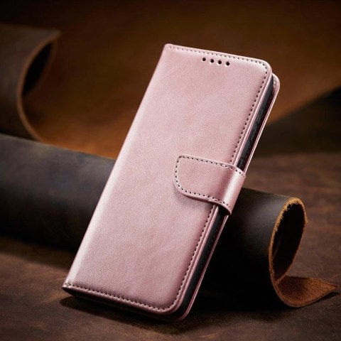 Magnet Case elegancki futerał etui pokrowiec z klapką i funkcją podstawki Samsung Galaxy S22+ (S22 Plus) różowy Magnet Case elegancki futerał etui pokrowiec z klapką i funkcją podstawki Samsung Galaxy S22+ (S22 Plus) różowy