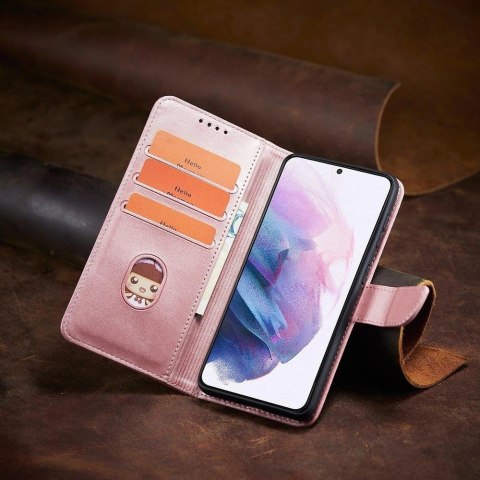 Magnet Case elegancki futerał etui pokrowiec z klapką i funkcją podstawki Samsung Galaxy S22+ (S22 Plus) różowy Magnet Case elegancki futerał etui pokrowiec z klapką i funkcją podstawki Samsung Galaxy S22+ (S22 Plus) różowy