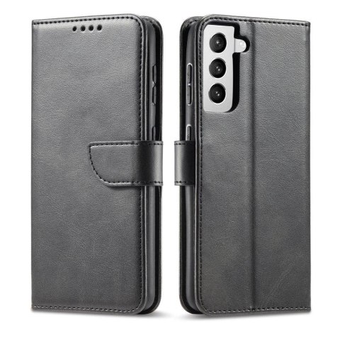 Magnet Case elegancki futerał etui pokrowiec z klapką i funkcją podstawki Samsung Galaxy S22 Ultra czarny Magnet Case elegancki futerał etui pokrowiec z klapką i funkcją podstawki Samsung Galaxy S22 Ultra czarny