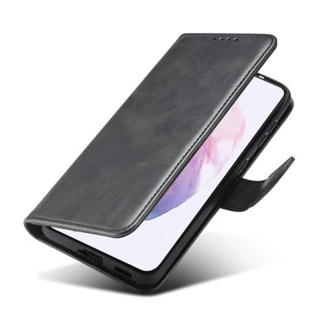 Magnet Case elegancki futerał etui pokrowiec z klapką i funkcją podstawki Samsung Galaxy S22 Ultra czarny Magnet Case elegancki futerał etui pokrowiec z klapką i funkcją podstawki Samsung Galaxy S22 Ultra czarny