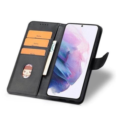 Magnet Case elegancki futerał etui pokrowiec z klapką i funkcją podstawki Samsung Galaxy S22 Ultra czarny Magnet Case elegancki futerał etui pokrowiec z klapką i funkcją podstawki Samsung Galaxy S22 Ultra czarny