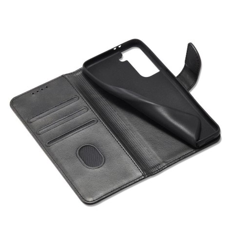Magnet Case elegancki futerał etui pokrowiec z klapką i funkcją podstawki Samsung Galaxy S22 Ultra czarny Magnet Case elegancki futerał etui pokrowiec z klapką i funkcją podstawki Samsung Galaxy S22 Ultra czarny
