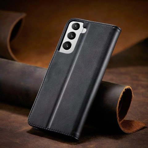 Magnet Case elegancki futerał etui pokrowiec z klapką i funkcją podstawki Samsung Galaxy S22 Ultra czarny Magnet Case elegancki futerał etui pokrowiec z klapką i funkcją podstawki Samsung Galaxy S22 Ultra czarny