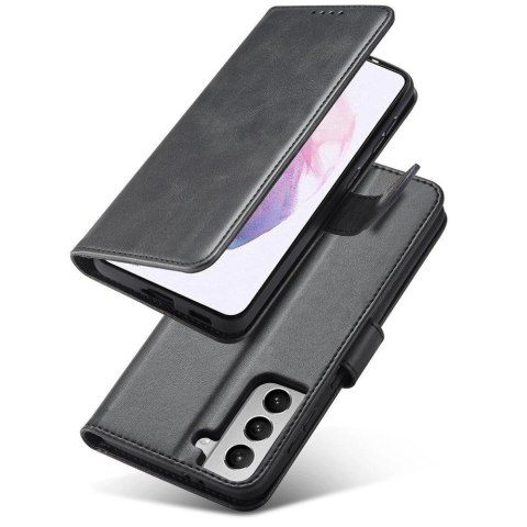 Magnet Case elegancki futerał etui pokrowiec z klapką i funkcją podstawki Samsung Galaxy S22 Ultra czarny Magnet Case elegancki futerał etui pokrowiec z klapką i funkcją podstawki Samsung Galaxy S22 Ultra czarny