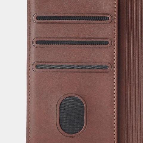 Magnet Case elegancki futerał etui pokrowiec z klapką i funkcją podstawki Samsung Galaxy S22 Ultra niebieski