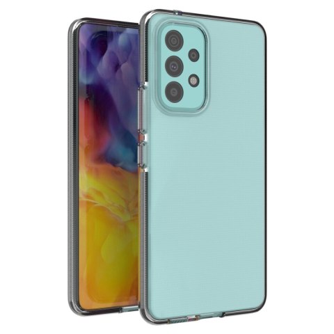 Spring Case pokrowiec żelowe etui z kolorową ramką do Samsung Galaxy A53 5G czarny Spring Case pokrowiec żelowe etui z kolorową ramką do Samsung Galaxy A53 5G czarny