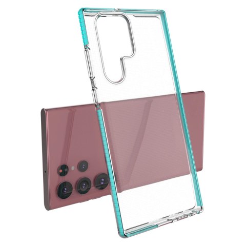 Spring Case pokrowiec żelowe etui z kolorową ramką do Samsung Galaxy S22 Ultra czarny Spring Case pokrowiec żelowe etui z kolorową ramką do Samsung Galaxy S22 Ultra czarny