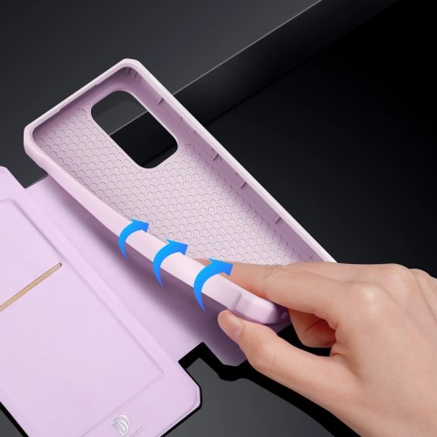 DUX DUCIS Skin X kabura etui pokrowiec z klapką Samsung Galaxy A73 różowy DUX DUCIS Skin X kabura etui pokrowiec z klapką Samsung Galaxy A73 różowy
