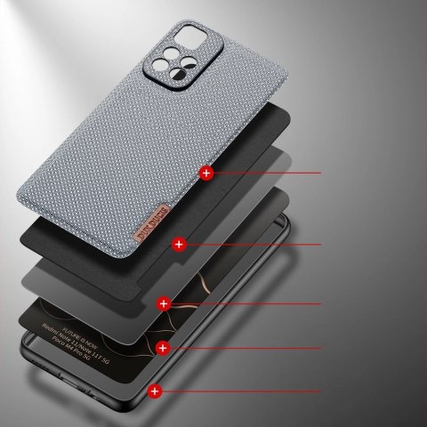 Dux Ducis Fino etui pokrowiec pokryty nylonowym materiałem Poco M4 Pro 5G niebieski Dux Ducis Fino etui pokrowiec pokryty nylonowym materiałem Poco M4 Pro 5G niebieski