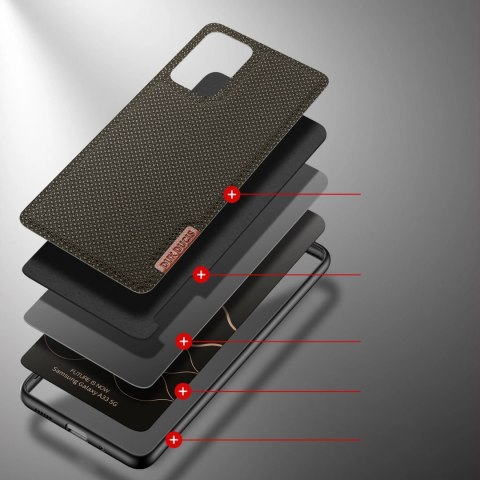 Dux Ducis Fino etui pokrowiec pokryty nylonowym materiałem Samsung Galaxy A33 5G zielony Dux Ducis Fino etui pokrowiec pokryty nylonowym materiałem Samsung Galaxy A33 5G zielony