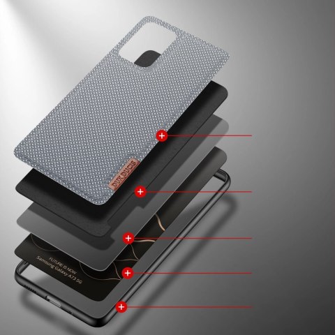 Dux Ducis Fino etui pokrowiec pokryty nylonowym materiałem Samsung Galaxy A73 niebieski Dux Ducis Fino etui pokrowiec pokryty nylonowym materiałem Samsung Galaxy A73 niebieski