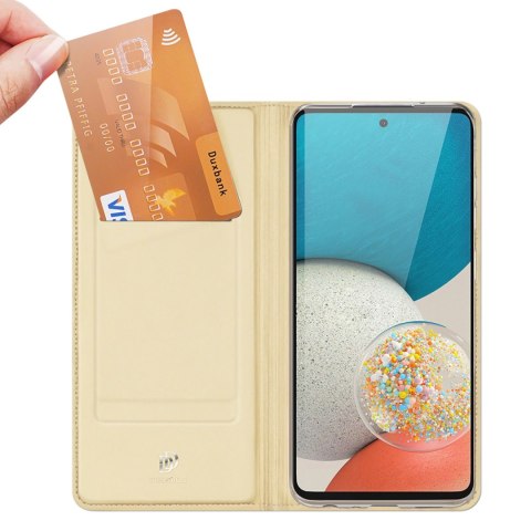 Dux Ducis Skin Pro kabura etui pokrowiec z klapką Samsung Galaxy A73 złoty Dux Ducis Skin Pro kabura etui pokrowiec z klapką Samsung Galaxy A73 złoty