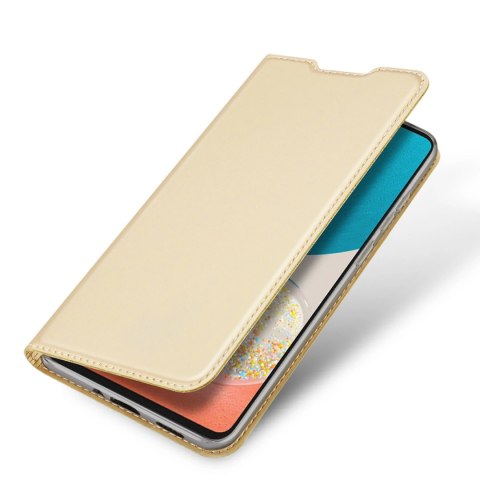 Dux Ducis Skin Pro kabura etui pokrowiec z klapką Samsung Galaxy A73 złoty Dux Ducis Skin Pro kabura etui pokrowiec z klapką Samsung Galaxy A73 złoty