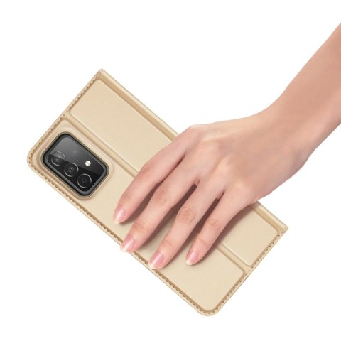 Dux Ducis Skin Pro kabura etui pokrowiec z klapką Samsung Galaxy A73 złoty Dux Ducis Skin Pro kabura etui pokrowiec z klapką Samsung Galaxy A73 złoty