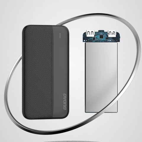 Dudao K4S powerbank 2x USB Typ A 10000mAh 5V/2A czarny Dudao K4S powerbank 2x USB Typ A 10000mAh 5V/2A czarny