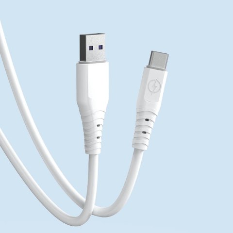 Dudao kabel przewód USB - USB Typ C 6A 1 m biały (TGL3T) Dudao kabel przewód USB - USB Typ C 6A 1 m biały (TGL3T)