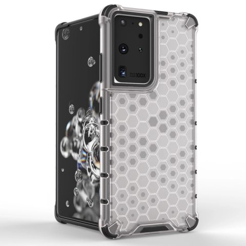 Honeycomb etui pancerny pokrowiec z żelową ramką Samsung Galaxy S22 Ultra czarny Honeycomb etui pancerny pokrowiec z żelową ramką Samsung Galaxy S22 Ultra czarny