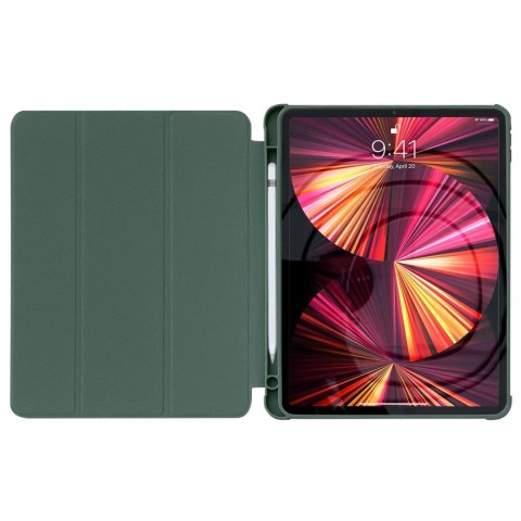 Stand Tablet Case etui Smart Cover pokrowiec na iPad 10.2'' 2021 z funkcja podstawki zielony Stand Tablet Case etui Smart Cover pokrowiec na iPad 10.2'' 2021 z funkcja podstawki zielony