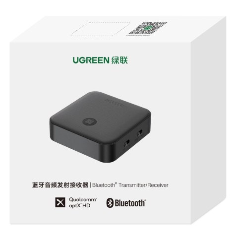 Ugreen 2w1 nadajnik / odbiornik Bluetooth 5.0 do muzyki czarny (CM144) Ugreen 2w1 nadajnik / odbiornik Bluetooth 5.0 do muzyki czarny (CM144)