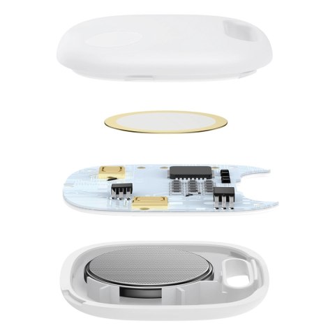 Baseus T2 Pro inteligentny lokalizator GPS do kluczy torebki dla dziecka biały (FMTP000002) Baseus T2 Pro inteligentny lokalizator GPS do kluczy torebki dla dziecka biały (FMTP000002)