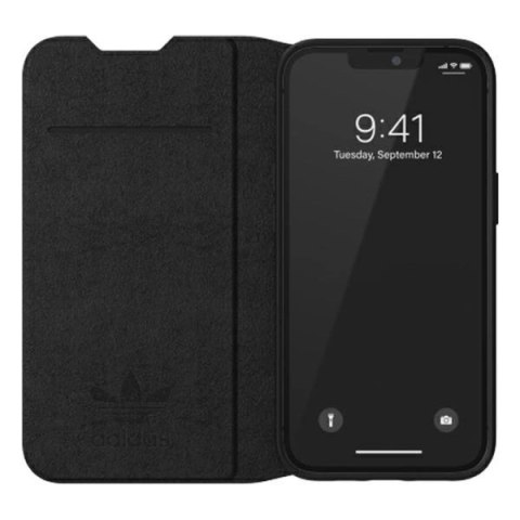 Etui Adidas OR Booklet Case BASIC na iPhone 13 - czarno-białe